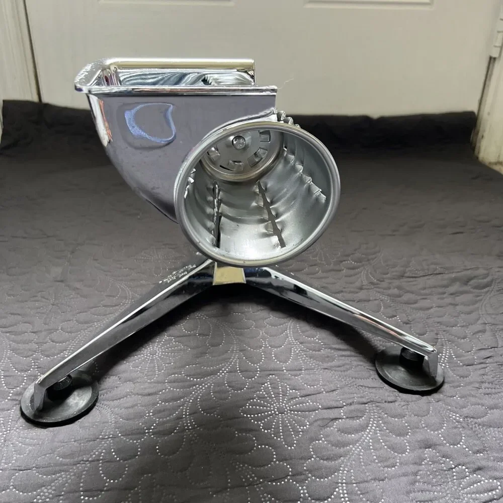 Vintage SALADMASTER Five Star Food Processor Slicer w/5 Cutting Cones Food Prep